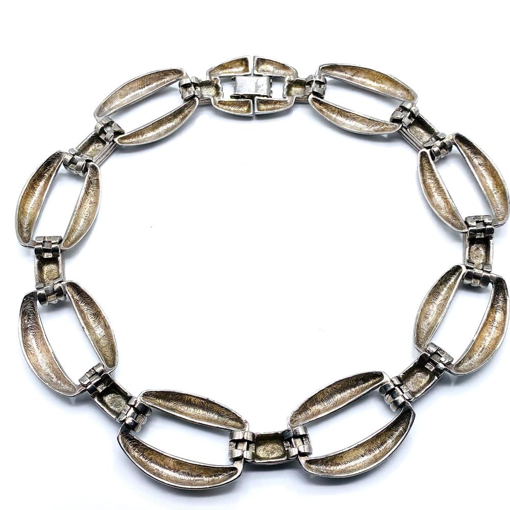 GIVENCHY Vintage 1980s Silver Plated Collar Necklace - Picture 5 of 6
